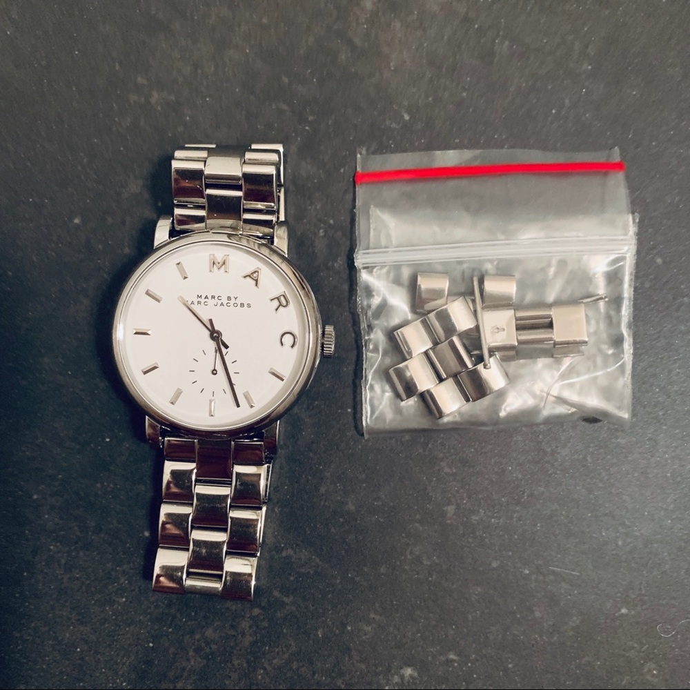 Marc by Marc Jabobs Baker Watch Silver tone